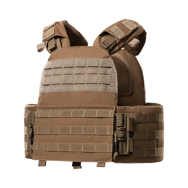 1 - Плитоноска КРУК, система быстрого сброса. Molle. Цвет Койот.