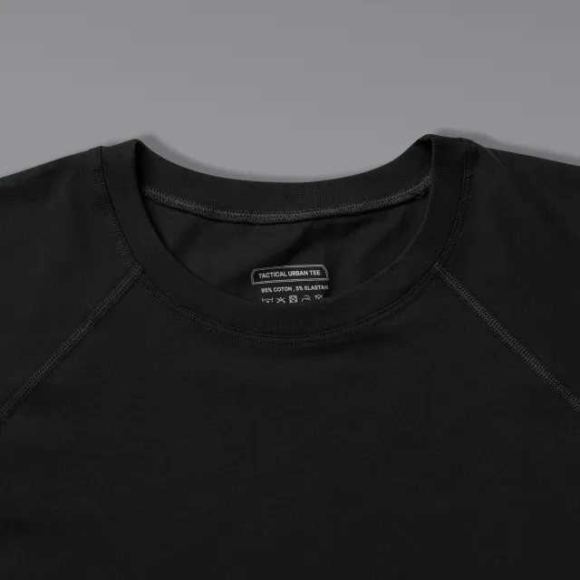11 - Футболка Urban Cotton. Бавовна/еластан. Чорна. Розмір M