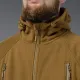 10 - Флісова тактична кофта з капюшоном. Койот. Polyester. Розмір M