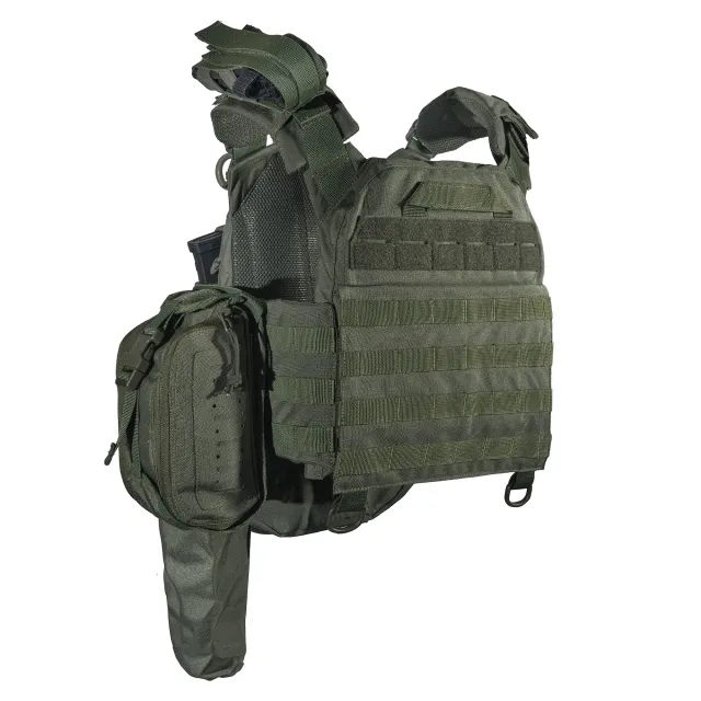 2 - Плитоноска SVAROG (Комплект 9 підсумків) з системою швидкого скидання. Molle. Колір Олива.