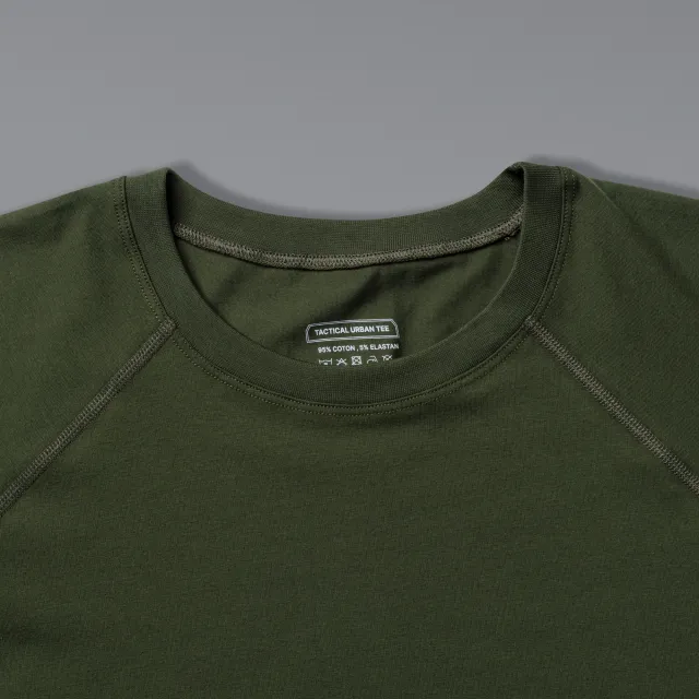 10 - Футболка Urban Cotton. Хлопок/эластан. Олива. Размер L