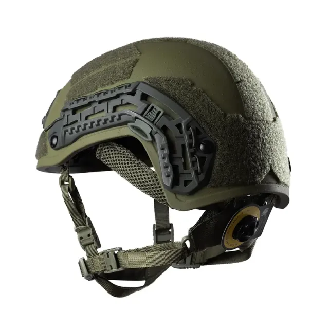 7 - Полегшений тактичний шолом Combatant SuperLITEweight 1.1 kg. Балістичний (NIJ IIIA).  Олива. Розмір L