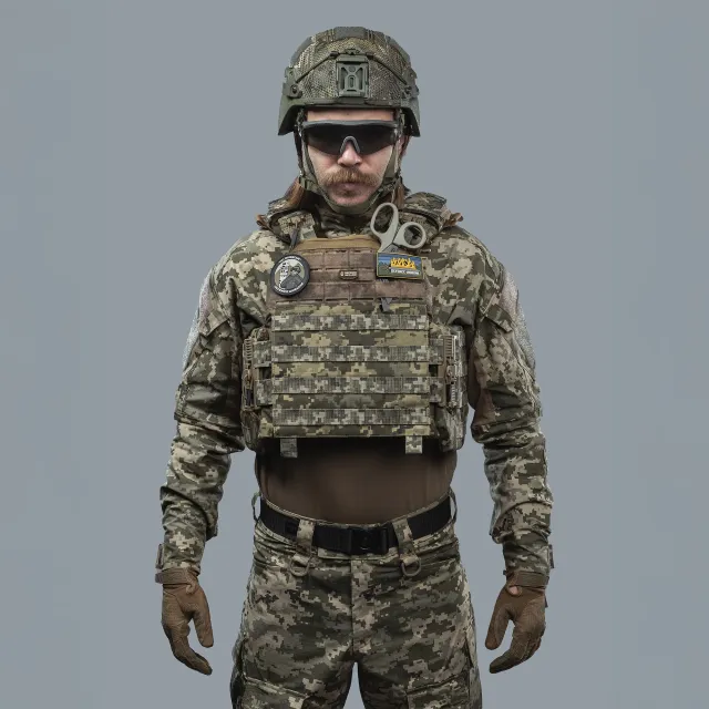 3 - Плитоноска TUR PRO Gen 2, система быстрого сброса. Molle. Цвет Пиксель. Размер XL.