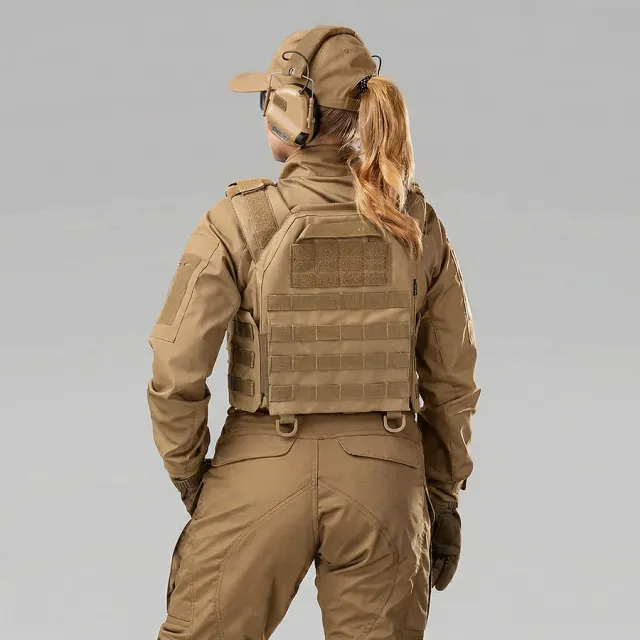 7 - Плитоноска женская Warmor gen.3 FL SPECPROM (for Ladies). Без подсумков. С быстрым боковым и верхним сбросом (без плит). Койот