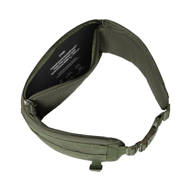2 - Тактичний розвантажувальний пояс РПС 2 класу захисту, Cordura 1000D. Олива. S/M