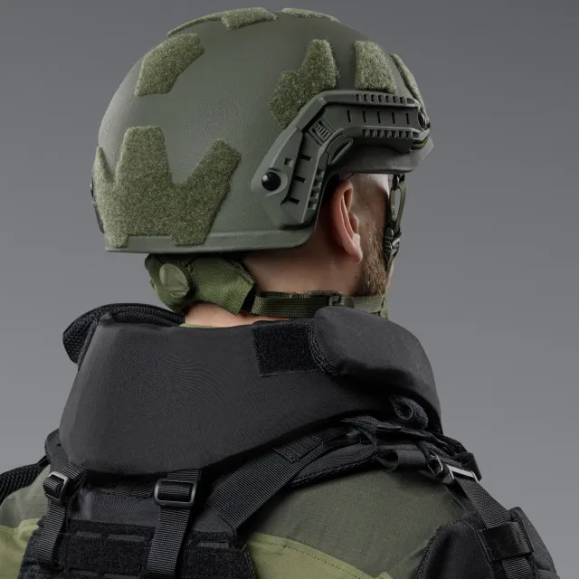 4 - Баллистическая защита шеи 2-го класса защиты. CORDURA 1000D. Черный