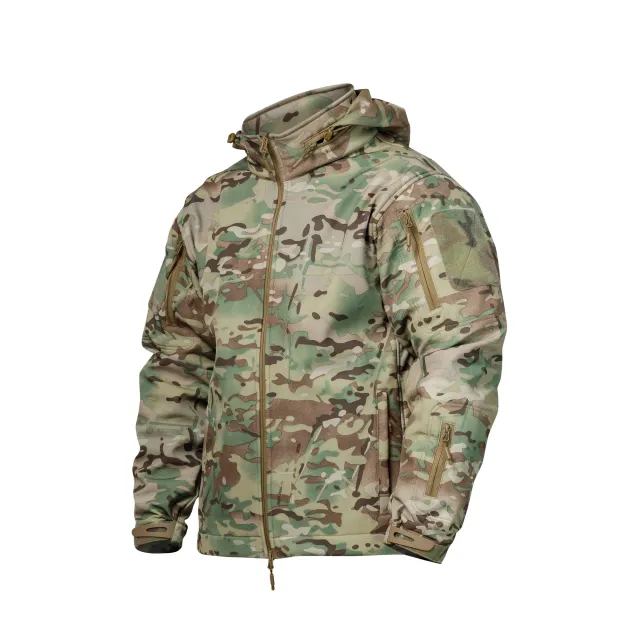1 - Куртка тактическая SoftShell APEX Shield Storm. Осень-Весна Мультикам. Размер XL