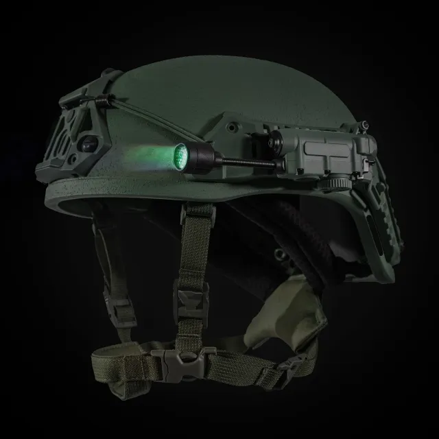 8 - Ліхтар тактичний на шолом Sidewinder MPLS 5LED з IFF (свій-чужий) маяком. Олива