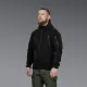 2 - Флісова тактична кофта з капюшоном. Чорна. Polyester. Розмір L