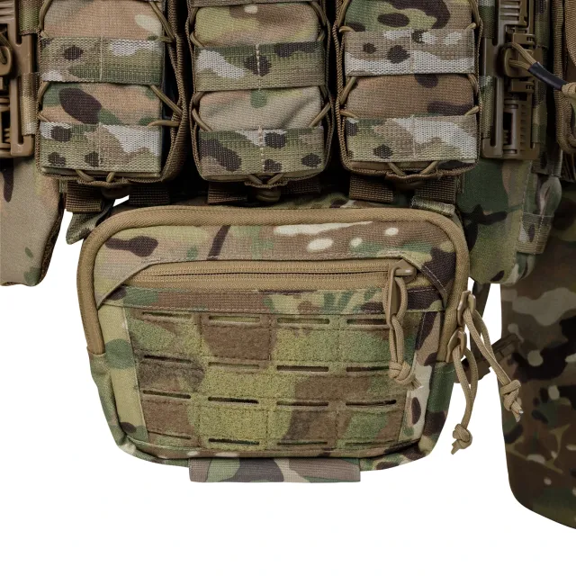 8 - Плитоноска TUR PRO Gen 2, (Комплект 7 підсумків) з системою швидкого скидання. Molle. Колір Мультикам. Розмір M.