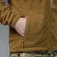12 - Флісова тактична кофта на блискавці. Койот. Polyester. Розмір S