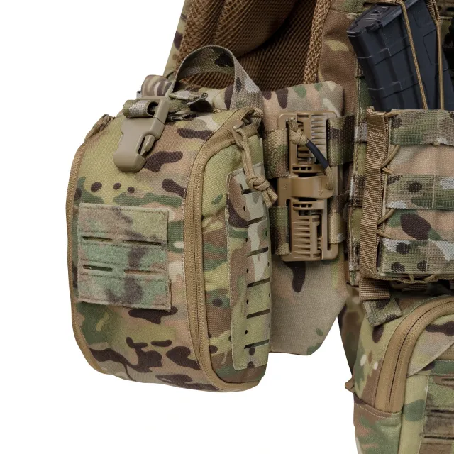 10 - Плитоноска TUR PRO Gen 2, (Комплект 7 підсумків) з системою швидкого скидання. Molle. Колір Мультикам. Розмір M.