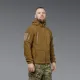 8 - Флісова тактична кофта з капюшоном. Койот. Polyester. Розмір M