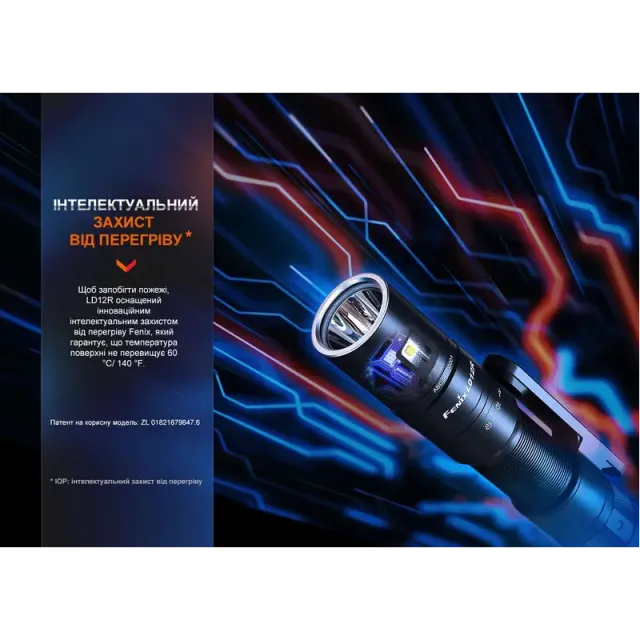 16 - Фонарь ручной Fenix ​​LD12R. Черный