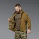 7 - Флісова тактична кофта з капюшоном. Койот. Polyester. Розмір M