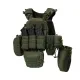 1 - Плитоноска TUR PRO Gen 2, (Комплект 7 подсумков) с системой быстрого сброса. Molle. Цвет Олива. Размер M.