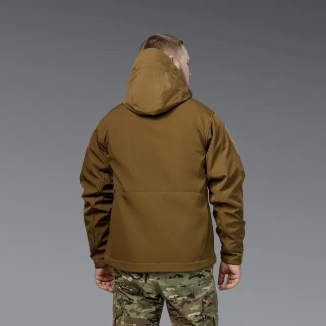 3 - Куртка тактична SoftShell APEX Shield Storm. Осінь-Весна Койот. Розмір M