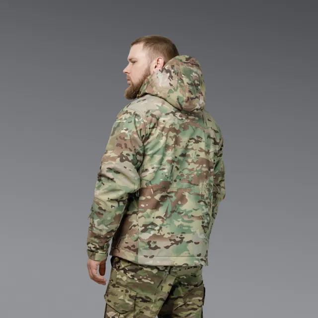 7 - Куртка тактическая SoftShell APEX Shield Storm. Осень-Весна Мультикам. Размер XL