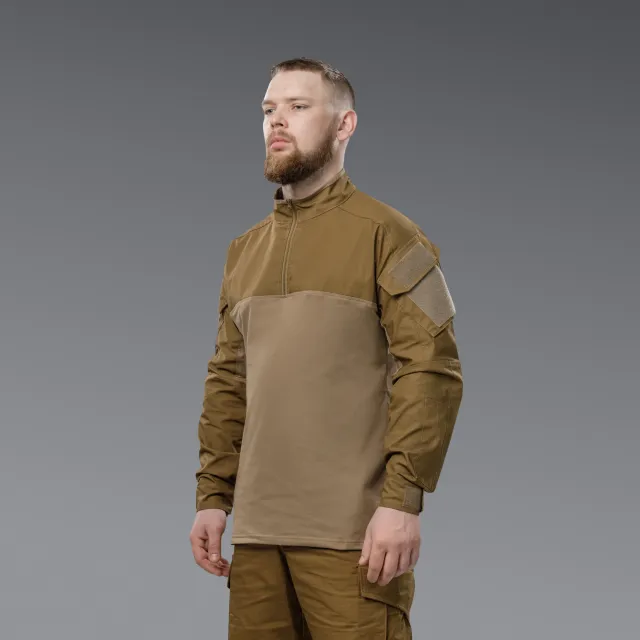 2 - Убакс BattleSkin Long. Тактична сорочка. Койот. Розмір: L