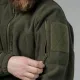 10 - Флісова тактична кофта на блискавці. Олива. Polyester. Розмір S