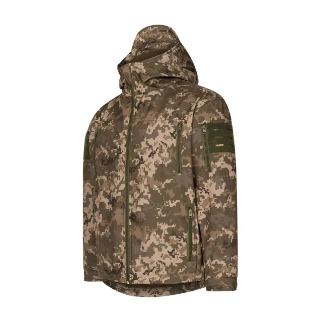 1 - Куртка тактическая Soft Shell. Пиксель ММ-14