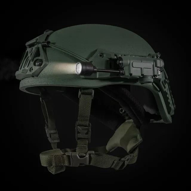 5 - Ліхтар тактичний на шолом Sidewinder MPLS 5LED з IFF (свій-чужий) маяком. Олива