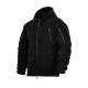 1 - Флісова тактична кофта з капюшоном. Чорна. Polyester. Розмір L