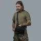 3 - Плечова однолямкова сумка. Збільшена. Cordura 1000D Чорна