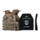 1 - Бронежилет 3-го класу (TUR PRO Gen 1). Вага 3.7 кг. З системою швидкого скидання. Molle. З боковими карманами. Колір Піксель.