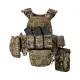 12 - Плитоноска TUR PRO Gen 2, (Комплект 7 підсумків) з системою швидкого скидання. Molle. Колір Мультикам. Розмір M.