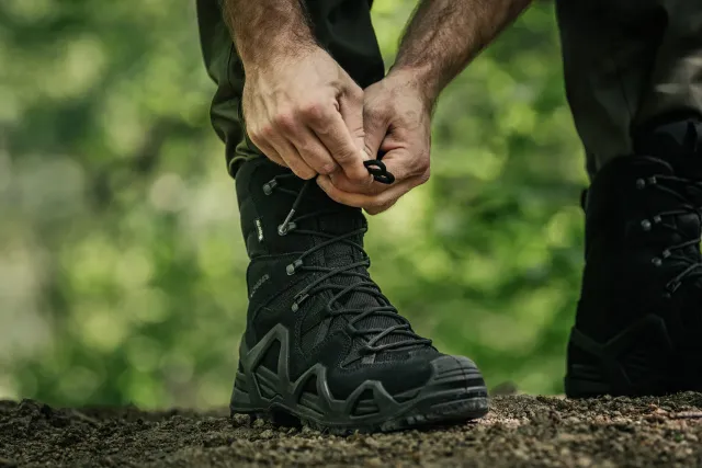 8 - Тактические берцы Lowa Zephyr HI MK2 Gore-Tex® MID TF. Черный