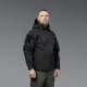 8 - Куртка тактическая SoftShell APEX Shield Storm. Осень-Весна Черный. Размер XL