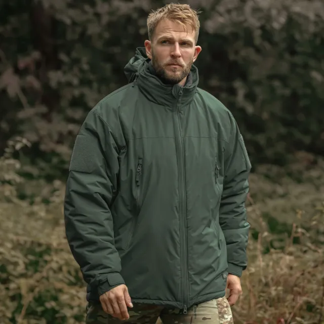 8 - Куртка Helikon Level 7 Climashield Apex Alpha. Олива