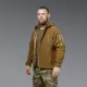 4 - Флісова тактична кофта з капюшоном. Койот. Polyester. Розмір M