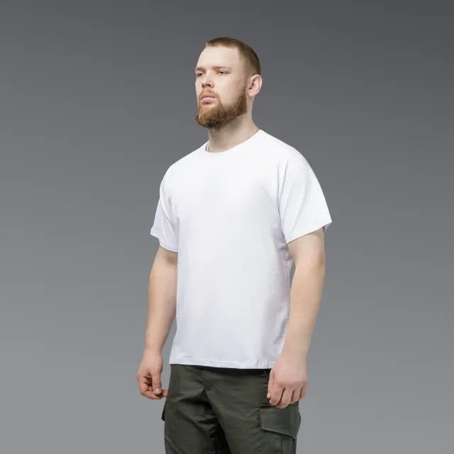 2 - Футболка Urban Cotton. Хлопок/эластан. Белая. Размер L