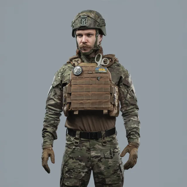 3 - Плитоноска TUR PRO Gen 2, система быстрого сброса. Molle. Цвет Койот. Размер XL.