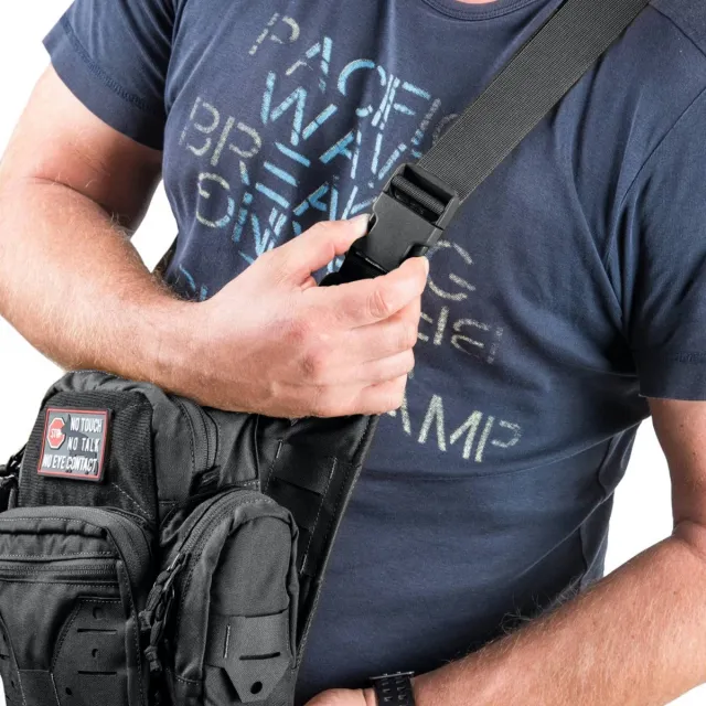 10 - Сумка через плече Helikon EDC Side Bag Cordura. Чорний