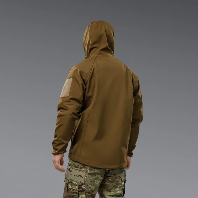5 - Куртка тактическая SoftShell APEX Flex. Осень-Весна Койот. Размер L