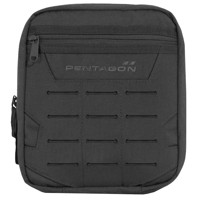1 - Органайзер тактичний Pentagon EDC 2.0 Pouch Molle LaserCut. Чорний
