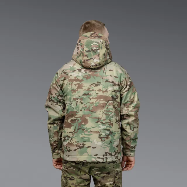 3 - Куртка тактическая SoftShell APEX Shield Storm. Осень-Весна Мультикам. Размер XL