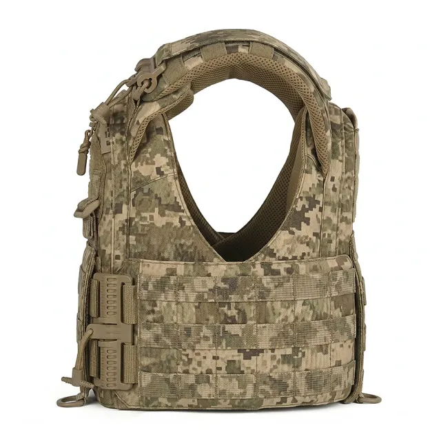 4 - Плитоноска женская Warmor gen.3 FL SPECPROM (for Ladies). Без подсумков. С быстрым боковым и верхним сбросом (без плит). Пиксель
