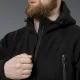 7 - Флісова тактична кофта з капюшоном. Чорна. Polyester. Розмір L