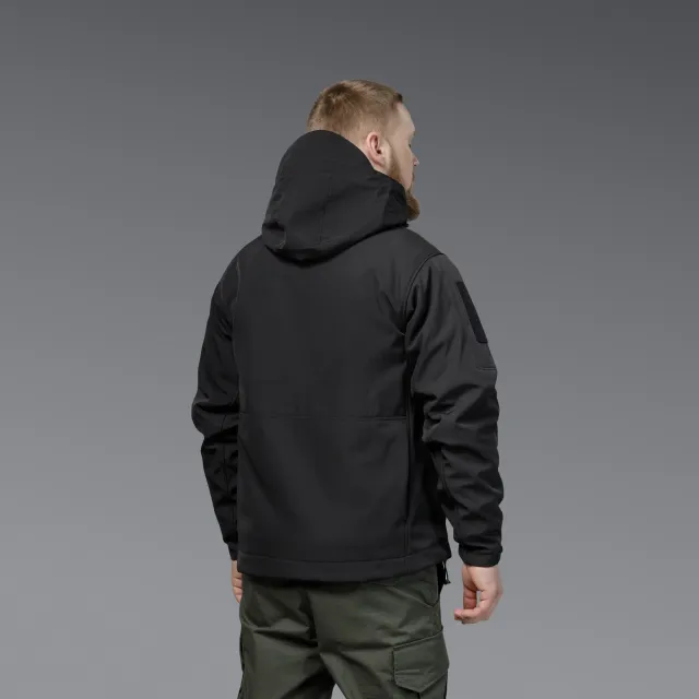 3 - Куртка тактическая SoftShell APEX Shield Storm. Осень-Весна Черный. Размер XL