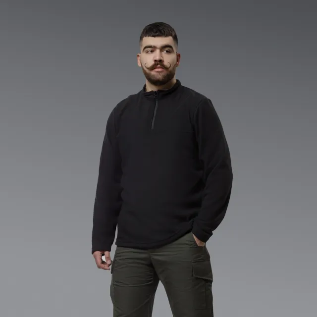 2 - Флісова тактична кофта Snowline Чорна. Polyester. Розмір: Reg/S