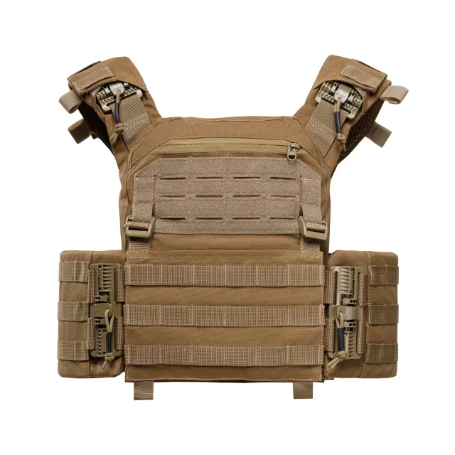 9 - Плитоноска SVAROG PRO с системой быстрого сброса. Molle. Цвет Койот.
