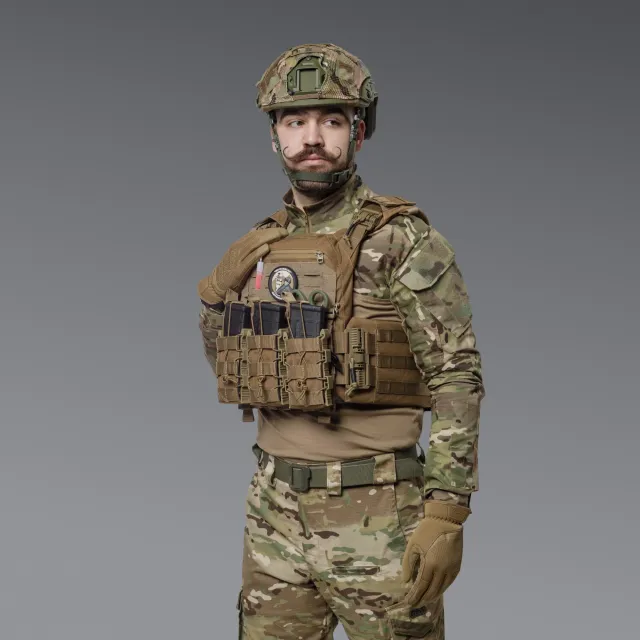 5 - Плитоноска SVAROG PRO с системой быстрого сброса. Molle. Цвет Койот.