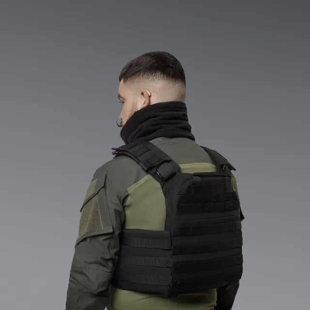 3 - Флісовий Бафф Winter Neck Чорний. Polyester. Розмір: S-M