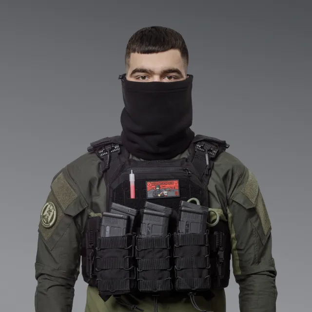 7 - Флісовий Бафф Winter Neck Чорний. Polyester. Розмір: S-M