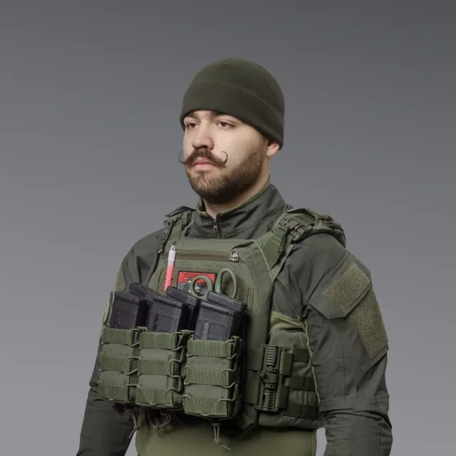 2 - Шапка флісова Winter Cap Олива. Polyester. Розмір: S-M