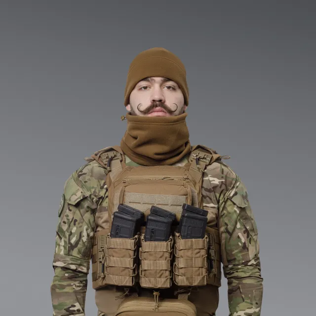 8 - Шапка флісова Winter Cap Койот. Polyester. Розмір: S-M